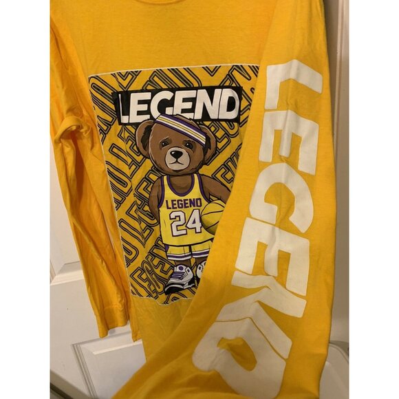Bailey Apparel Men’s Sz L Legend Long Sleeve No 24 T-Shirt Yellow - Picture 5 of 7